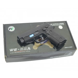 Страйкбольный пистолет WE SIG SAUER P-229, металл, рельса, Грин газ WE-F005A-BK